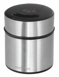 ProfiCook 501140 macchina per gelato 1,8 L 12 W Nero, Acciaio inox 