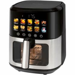 ProfiCook PC-FR 1286 H friggitrice Singolo 6,5 L Indipendente 1700 W Friggitrice ad aria calda Nero, Acciaio inox 