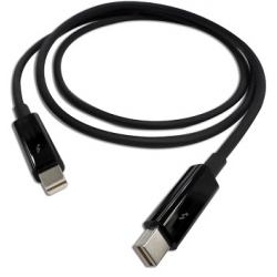 QNAP CAB-TBT10M Cavo Thunderbolt 1 m Nero 