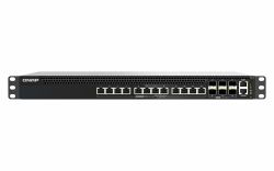 QNAP QSW-M5218P-6F12T Management Switch 6 ports 25GbE SFP28 12 ports 10GbE RJ45 with PoE 802.3bt[90W] PoE budget 470W L3 managed rackmount design