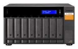 QNAP TL-D800S contenitore di unità di archiviazione Box esterno HDD/SSD Nero, Grigio 2.5/3.5" 