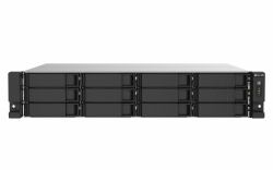QNAP TS-1273AU-RP-8G server NAS e di archiviazione Armadio [2U] Ryzen Embedded V1500B 8 GB DDR4 0 TB QNAP QTS Alluminio, Nero 