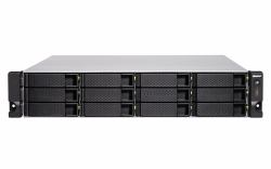 QNAP TS-1283XU-RP NAS Armadio [2U] Intel® Xeon® E-2124 8 GB DDR4 0 TB QNAP QTS Nero 