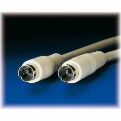 ROLINE 3m 2xPS/2 cavo PS/2 6-p Mini-DIN Grigio, Grigio 