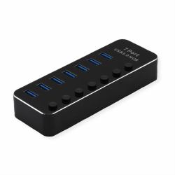 ROLINE 14.02.5057 hub di interfaccia USB 3.2 Gen 1 [3.1 Gen 1] Type-A 5120 Mbit/s Nero 