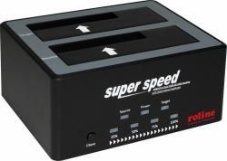ROLINE 16.01.4122 docking station per unità di archiviazione USB 3.2 Gen 1 [3.1 Gen 1] Type-B Nero 