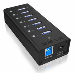 RaidSonic ICY BOX IB-AC618 - hub - 7 p