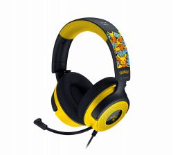 Razer Kraken V4 X Pokemon Auricolare Cablato A Padiglione Gaming USB Type-C / USB Type-A Nero, Giallo 