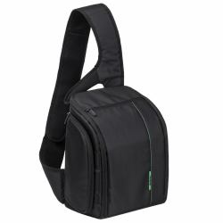 Rivacase 7470 [PS] custodia per fotocamera Borsa a tracolla Nero, Verde 