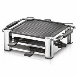 Rommelsbacher RCC 1000 griglia per raclette 4 persona[e] 1000 W Nero, Cromo 