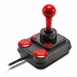SPEEDLINK Competition Pro Extra Joystick Android, PC Analogico USB 1.1 Nero, Rosso 
