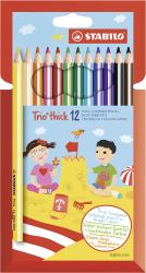 STABILO Trio Thick Multicolore 12 pz 