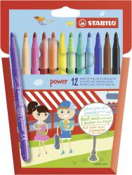 STABILO power marcatore Medio Multicolore 12 pz 
