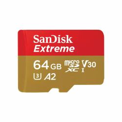 SanDisk Extreme 64 GB MicroSDXC UHS-I Classe 10 
