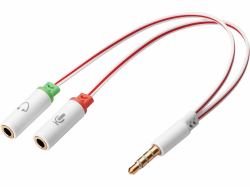 Sandberg Headset converter Dual->Single 