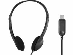 Sandberg 825-33 cuffia e auricolare Cuffie Cablato A Padiglione Ufficio USB tipo A Nero 