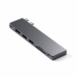 Satechi ST-HUCPHSM replicatore di porte e docking station per laptop USB 3.2 Gen 2 [3.1 Gen 2] Type-C Grigio 