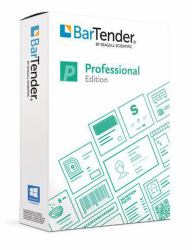 Seagull BarTender Professional: - Application License + 5 - Printers [includes 1 Year of Standard Maintenance & Support] BarTender