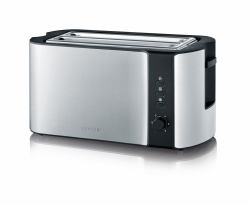 Severin AT 2590 tostapane 2 fetta/e 1400 W Nero, Argento 