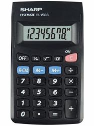 Sharp EL-233S calcolatrice Tasca Calcolatrice di base Nero 