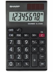 Sharp EL-310AN calcolatrice Desktop Calcolatrice con display Nero, Bianco 