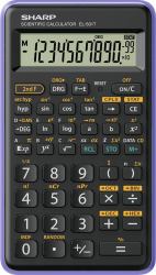 Sharp El-501T Calculator Pocket - Scientific Black, Purple - Warranty: 12M