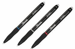 Sharpie S-Gel Penna in gel retrattile Nero, Blu, Rosso 3 pz 
