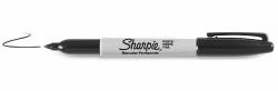 Sharpie Fine Point marcatore permanente Punta sottile Nero 12 pz 
