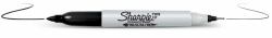 Sharpie Twin Tip marcatore permanente Punta sottile Nero 12 pz 