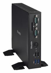 Shuttle XPС slim DS77U5 barebone per PC/stazione di lavoro PC con dimensioni 1,3 l Nero i5-7200U Intel SoC BGA 1356 2,5 GHz 