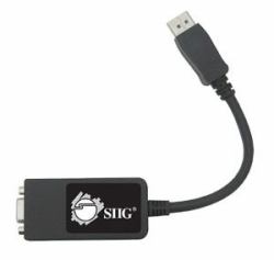 Siig CB-DP0082-S1 cavo e adattatore video 0,24 m VGA [D-Sub] DisplayPort Nero 
