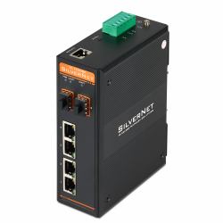 SilverNet SIL 73204MP switch di rete Gestito L2 Gigabit Ethernet [10/100/1000] Supporto Power over Ethernet [PoE] Nero 