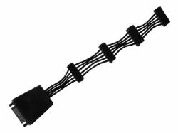 Silverstone CP06-E4 cavo SATA 0,19 m Nero 