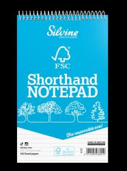 Silvine 127x203mm Reporters Notebook FSC Ruled 160 Pages Pack of 10
