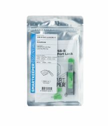 Smartkeeper Bl04Pkgy Port Blocker + Key - Usb Type-B Green Plastic 1 - Pc[S] - Warranty: 12M