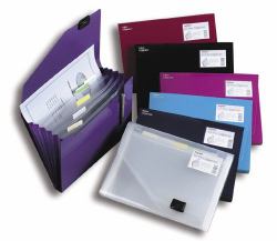 Snopake 6-Part Expanding Organiser - Electra Assorted organizzatore personale 