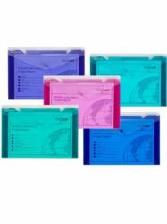 Snopake 14967 scatola per la conservazione di documenti Blu, Verde, Rosa, Viola, Turchese 