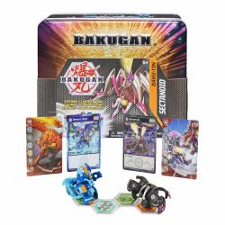 Bakugan , Baku-Tin, Sectanoid, pregiata scatola di latta da collezione con misterioso, carte collezionabili, giocattoli per bambini dai 6 anni in su 