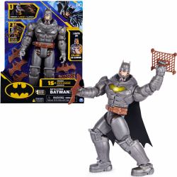 DC Comics , Batman, Personaggio Deluxe Battle Strike Batman da 30 cm, 5 Accessori, Oltre 20 Suoni, Giocattoli da Collezionare per Bambini e Bambine dai 3 Anni in su 