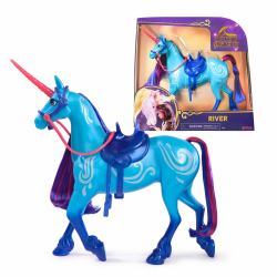 Spin Master Unicorn Academy , Unicorno River, 2 accessori per l'equitazione, Alto 28 cm, Compatibile con la bambola di Isabel, Bambole e Unicorni Giocattolo per Bambine, 4+ Anni 