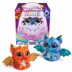 Spin Master Hatchimals Alive, Uovo Mystery Hatch Draggle, Peluche Interattivo a Sorpresa con Effetti Speciali, Nebbia, Luci, 100 Reazioni e Suoni, Giocattoli per Bambini e Bambine, 5+ Anni - Modelli Variabili 