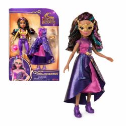 Spin Master Unicorn Academy, Bambola Sophia in Versione Ballo in Maschera, con 9 Accessori per Bambola e Capelli arcobaleno, 24 cm, Bambole e Unicorni Giocattolo per Bambine, 4+ Anni 