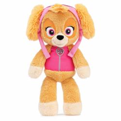 Spin Master PAW Patrol GUND , Peluche Ufficiale Skye Take-Along, Peluche Premium per Bambini, Rosa/Marrone, 33 cm, 1+ Anni 
