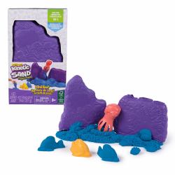 Spin Master Kinetic Sand , Project Planet, Barriera corallina con 227 g di sabbia da gioco blu e 2 attrezzi, materiali sostenibili concepiti per la salvaguardia dell'ambiente, giocattoli sensoriali per bambini dai 3 anni in su 