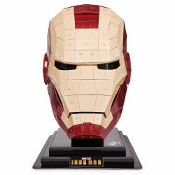 Spin Master 4D Build Kit di Modellismo 4D Marvel Iron Man - Puzzle 3D da 96 Pezzi Con Supporto, Elmo Decorativo da Tavolo per Adulti e Ragazzi, 12+ Anni 