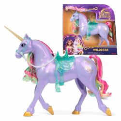 Spin Master Unicorn Academy , Wildstar Power of Friendship con sella e briglia semitrasparenti, 28 cm, bambole e unicorni giocattolo per bambine dai 4 anni in su 