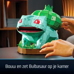 Spin Master 4D Build , Pokémon Bulbasaur, Kit di Modellismo 3D, Puzzle per Adulti, 195 pezzi, dai 12 Anni in su 
