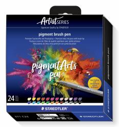 Staedtler Pigment Arts Brush Pen marcatore Multicolore 24 pz 