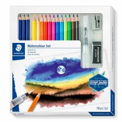 Staedtler 146 10C Nero, Blu, Bordeaux, Marrone, Verde, Azzurro, Verde chiaro, Mauve, Arancione, Pesca, Rosso, Giallo 15 pz 