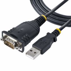 StarTech.com Cavo Adattatore USB a Seriale 1 m - Convertitore da USB a Seriale con Porta COM, Cavo USB Seriale RS232/DB9 Maschio con Chipset Prolific IC per PLC/Stampanti/Scanner - Windows e Mac 